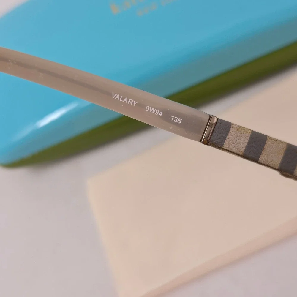 Kate Spade Valary 0W94 Bronze Striped Semi Rimless Eyeglasses Frames 49-16-135
